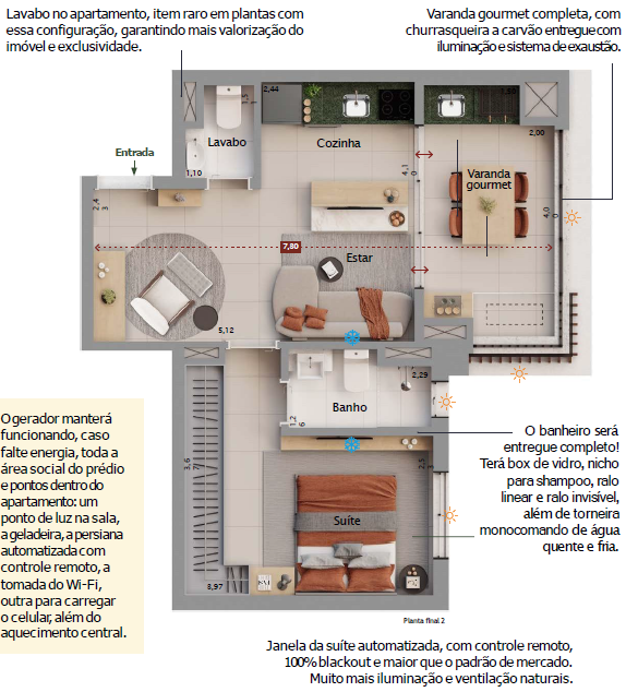 Planta 52m2